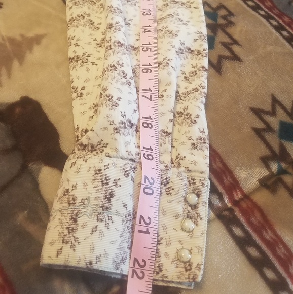 Ryan Micheal sz M vintage flower corduroy shirt - Picture 7 of 7